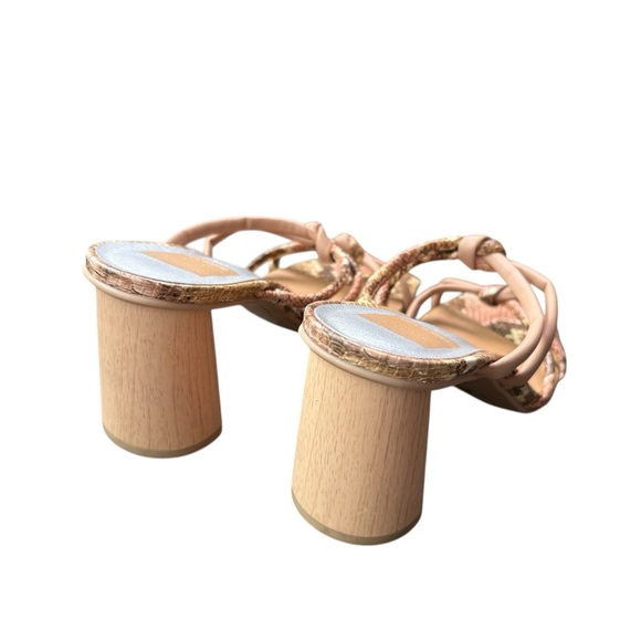 Dolce Vita Snake Print Parris Stella Block Heeled Sandals - Picture 7 of 8